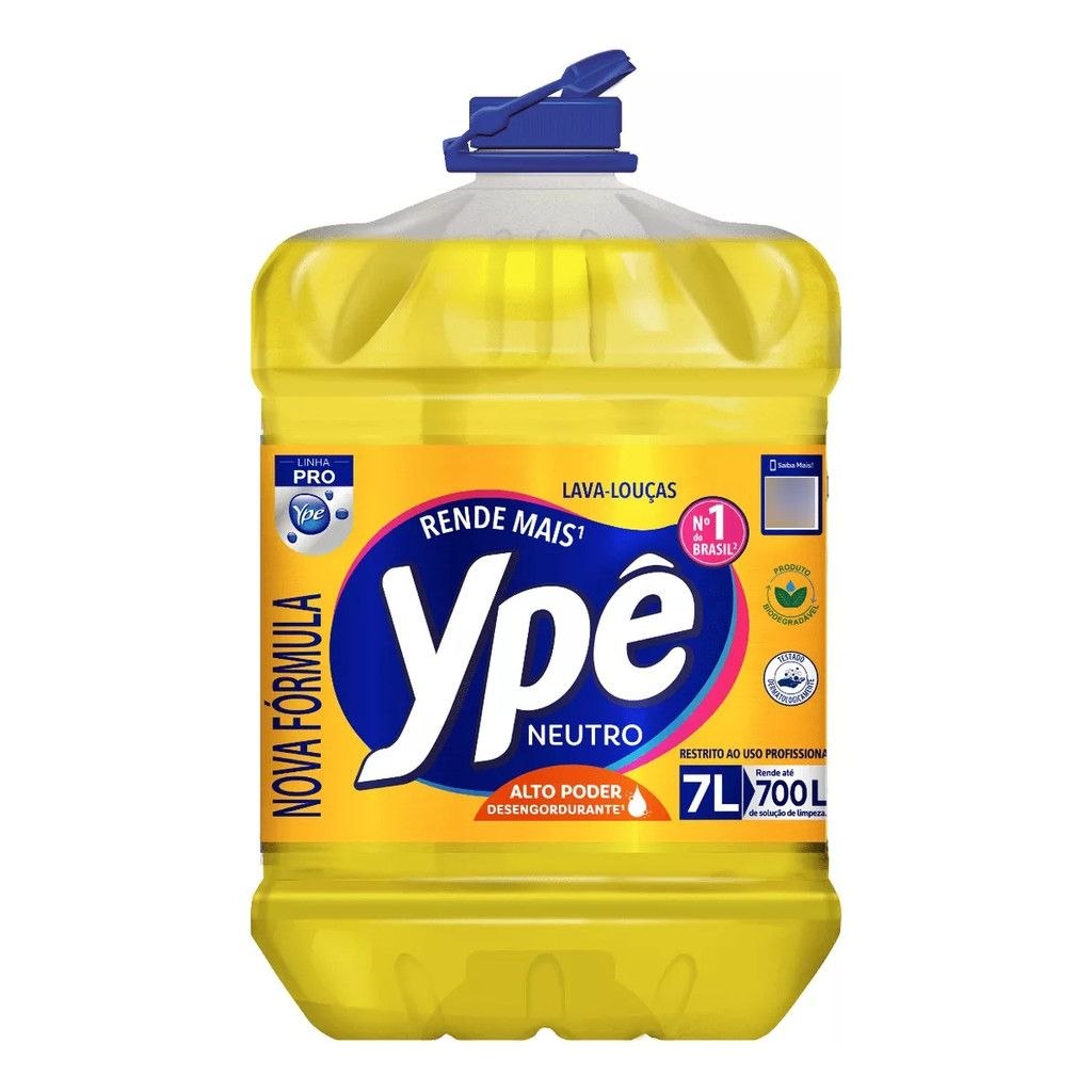 - Detergente Líquido Ypê Pro 7l