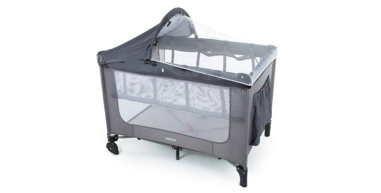 🫧 Cosco Kids, Berço Portátil Happy, 0 a 15kg , Cinza