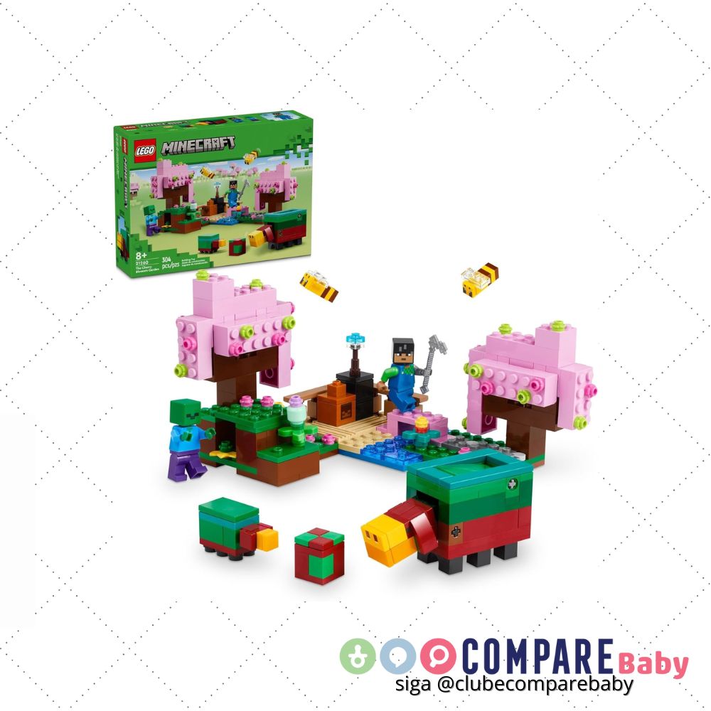 😍 LEGO Minecraft O Jardim de Cerejeiras 21260