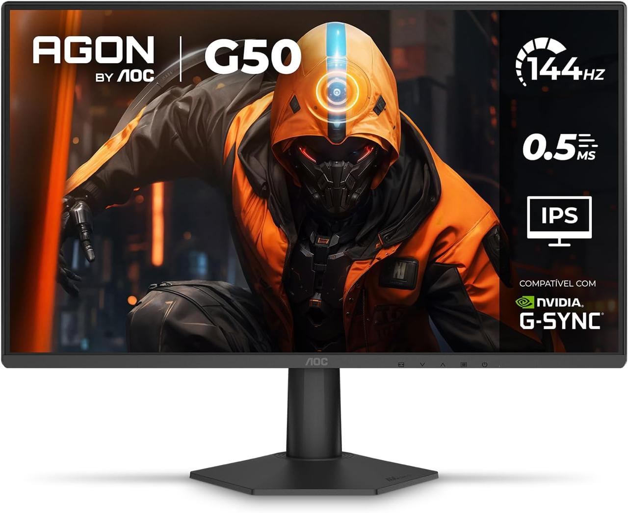 144 HZ E 0,5 MS PARA JOGOS MAIS FLUIDOS
