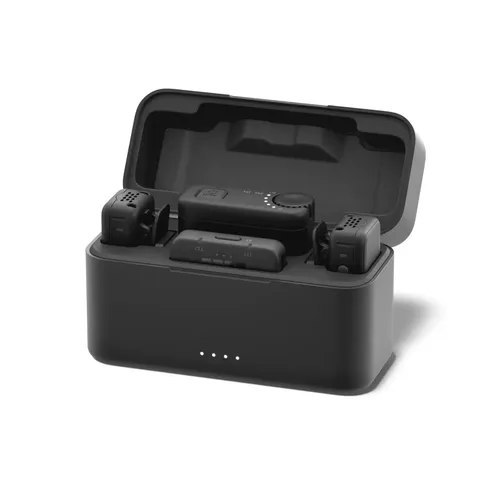 🛍️ Gopro Kit Completo De Microfone Sem Fio (2 Tx, 2 Rx, Capa De Carregamento) - Para Gopr
