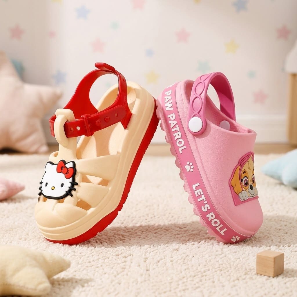 🛍️ Kit 2 Pares Sandália Infantil Papete Menina Casual Leve Lançamento