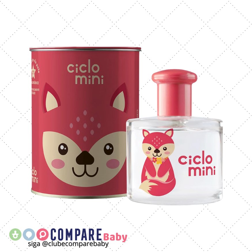 😍 Água de Colônia Raposete Bebê Suave Infantil Lata 100ml Ciclo