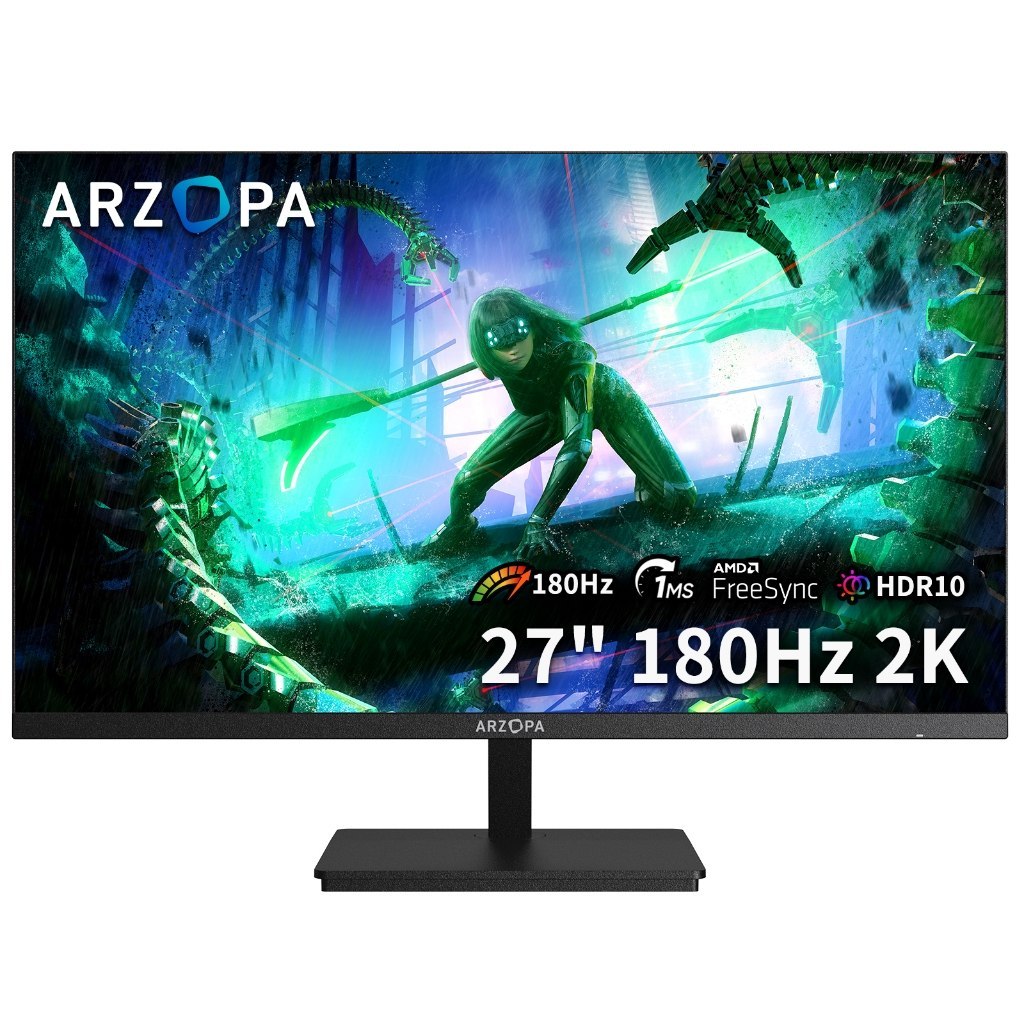🛍️ Monitor Gamer ARZOPA M1RC, 27" 2K QHD 180Hz IPS, 1ms, 115% sRGB, USB-C, HDMI, Display