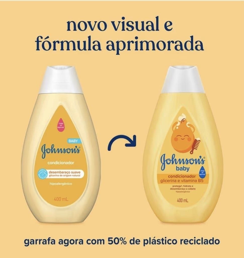 Condicionador Infantil Johnson's Baby Regular 400ml