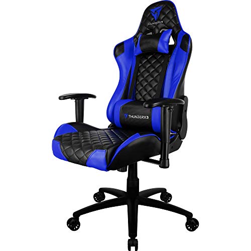 🛍️ ThunderX3 Cadeira Gamer Profissional TGC12 Preta/Azul