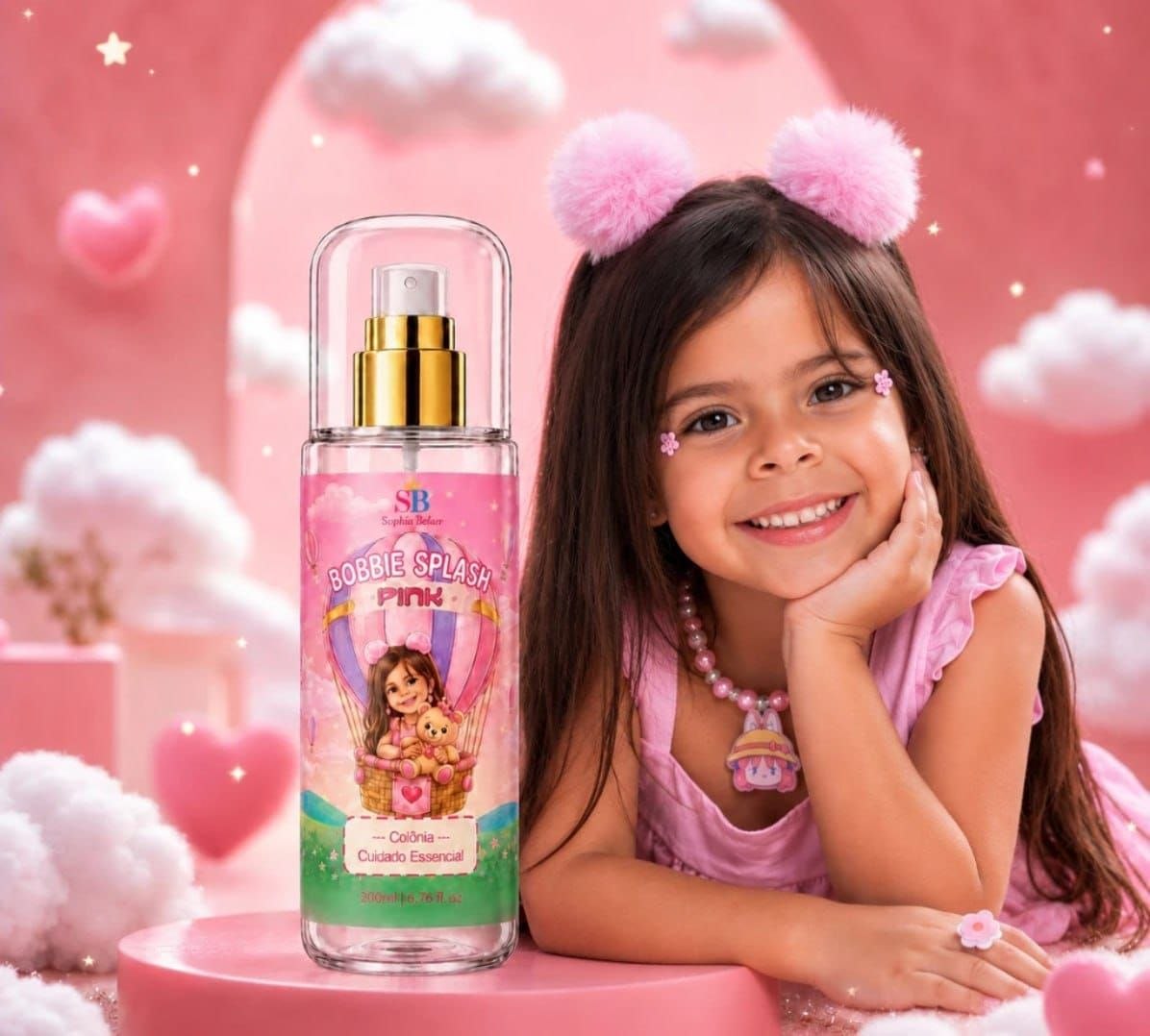 🛍️ Sophia Bellar Body Splash Pink – Colônia Infantil 200ml Cuidado Essencial