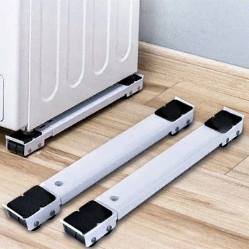 - uporte Universal de Alumínio De Base Com Rodinha Para Geladeira Fogão E Máquina De Lavar