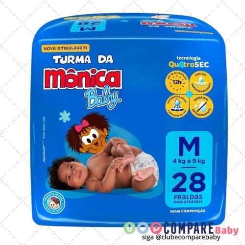 😍 Fralda Turma da Monica Baby Jumbo M 28 unidades