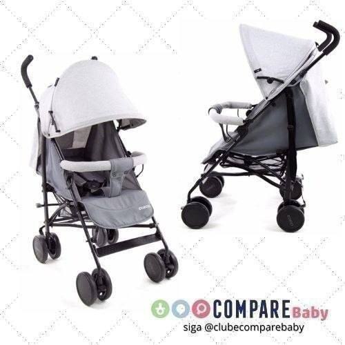 😍 Carrinho de Bebê Hobby, Cosco, Cinza Mescla