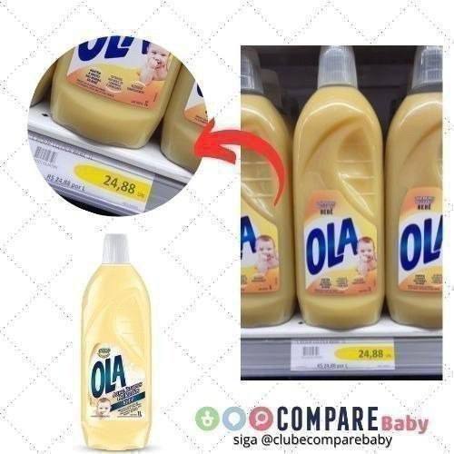😍 Sabão Líquido Ola Bebê para Roupas Finas e Delicadas 1l
