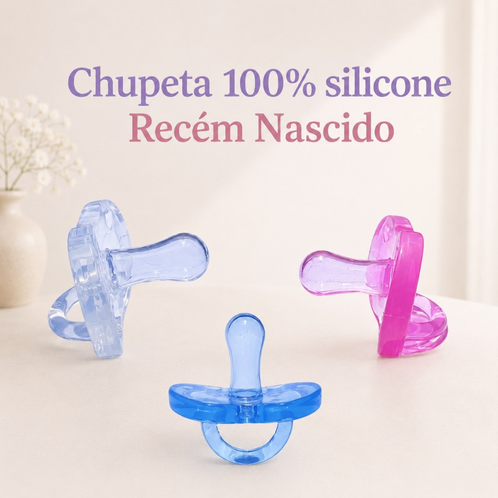 🛍️ Chupeta Recém Nascido Comfort 100% silicone de 0 à 6 meses (0126/0127)