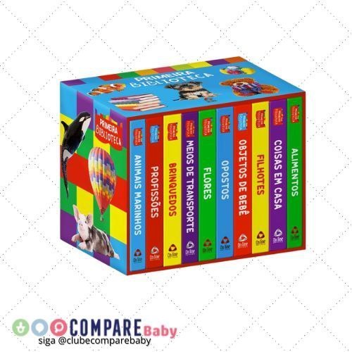 😍 Coleção Primeira Biblioteca Volume 02 - Box com 10 Livrinhos