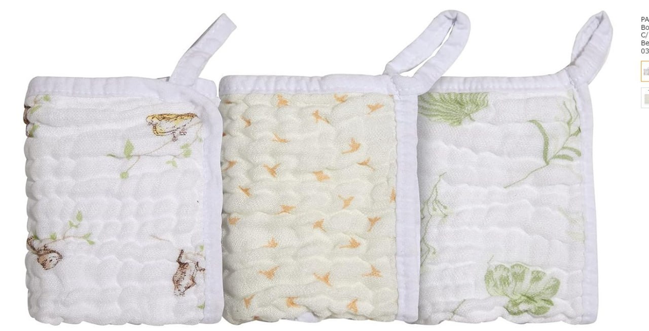 🫧 PAPI DESDE 1974 Paninho De Boca Soft Bamboo Mami C/Prendedor De Chupeta Para Bebê 25Cm