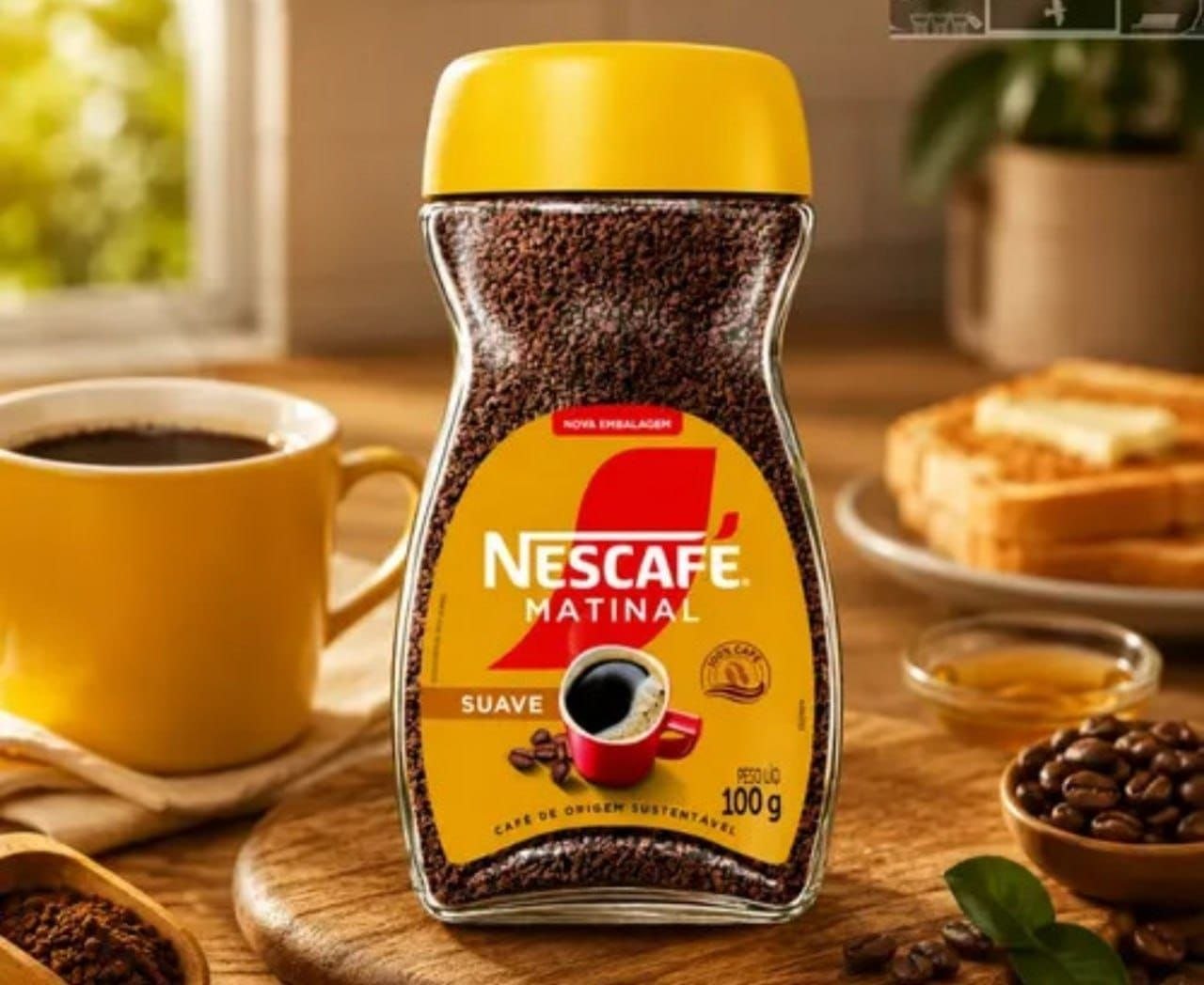 Café Solúvel Nescafé Matinal Suave 100g