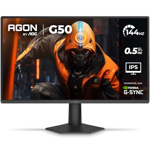 🛍️ Monitor Gamer AOC AGON G50 27" 144Hz 0,5ms IPS HDR10 G-SYNC 27G50F
