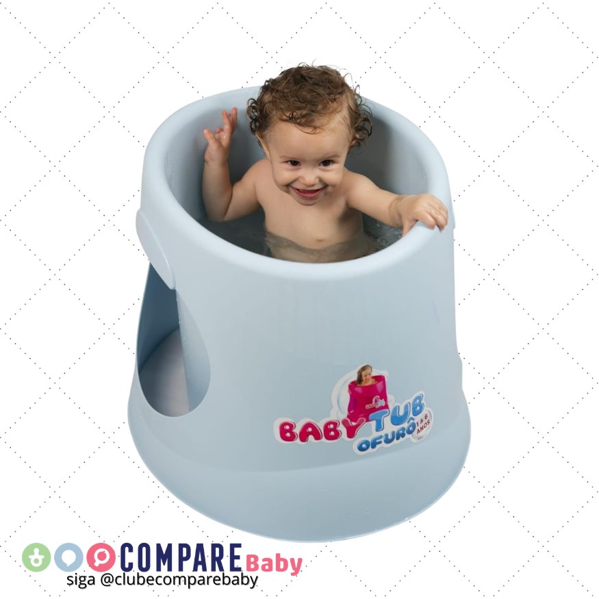 😍 Baby Tub Banheira Babytub Ofurô - De 1 A 6 Anos - Candy Azul