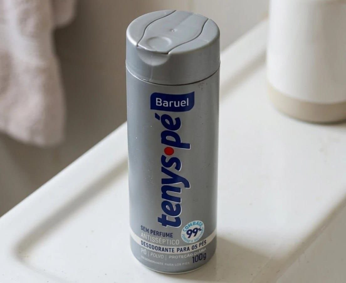 Desodorante em pó para os pés Tenys Pé Baruel Sem Perfume 100g