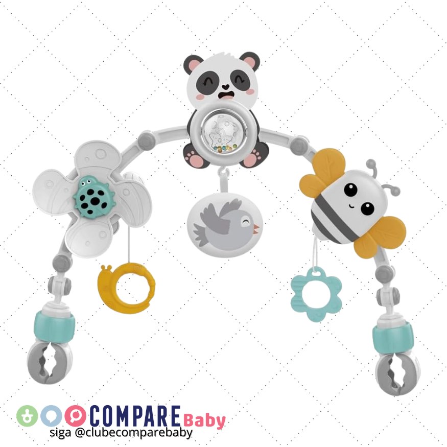 😍 Arco Móbile Atividades Bebê Carrinho Berço Panda Maxi Baby