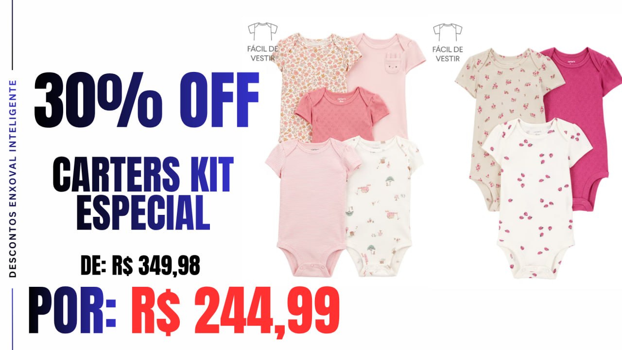 🔴 CARTER’S | IMPERDÍVEL: 30% OFF