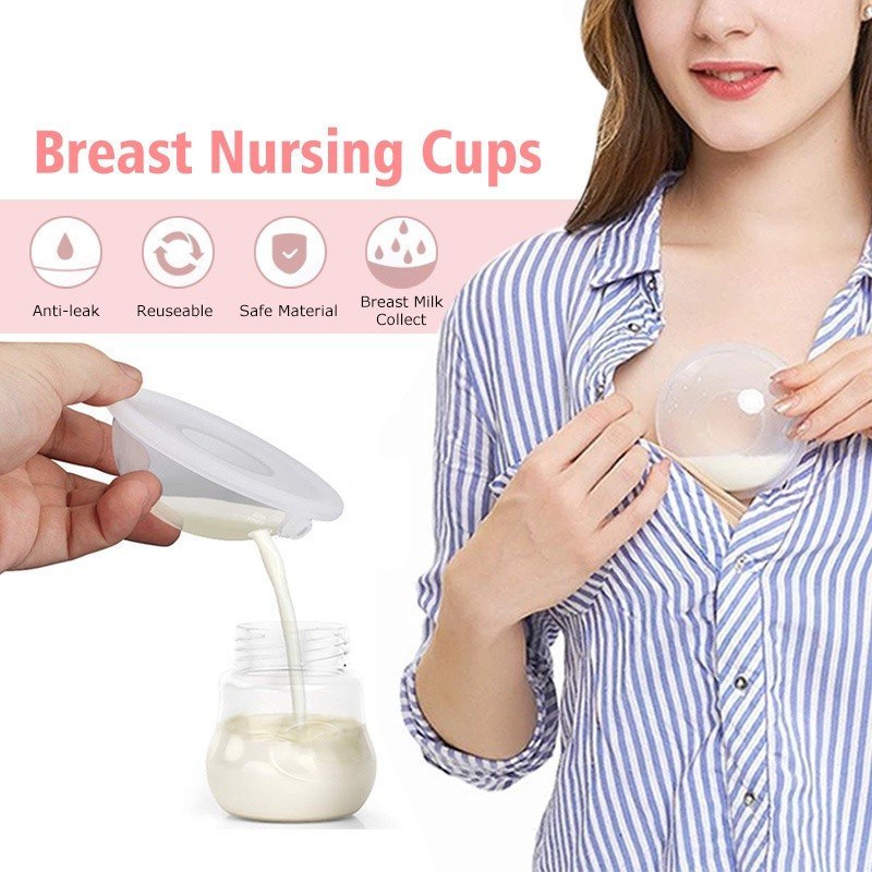 🛍️ Kit 2 Conchas Amamentação Pós Parto Anti-Vazamento Coletor De Leite Materno De Silicon