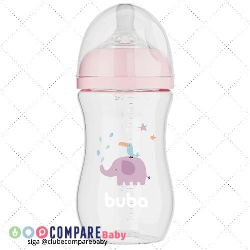 😍 Buba, Mamadeira Easy Flow Elefante Rosa 270ml