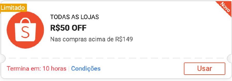 🚨SAIU CUPOM SHOPEE🚨