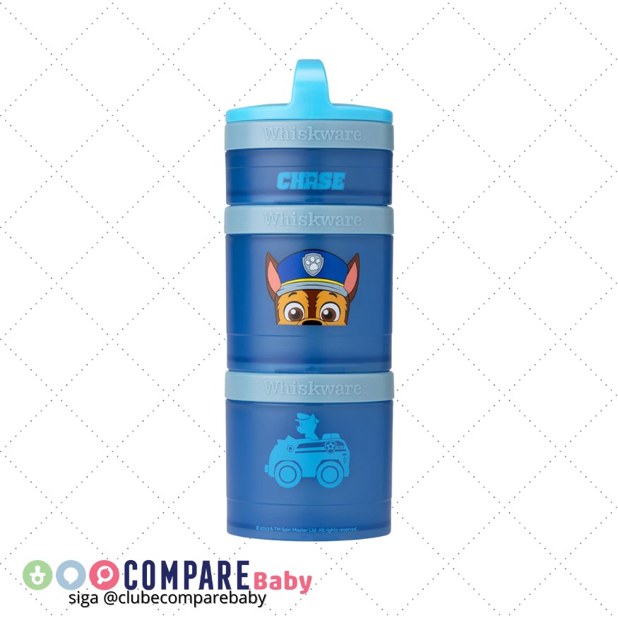 😍 Whiskware Recipientes empilháveis de lanche da Patrulha Canina para crianças e crianças