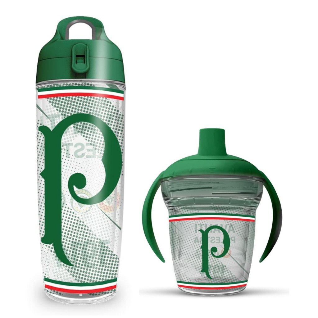 🛍️ Copo Infantil de Transição + Garrafa de Água Palmeiras Avanti Academia, Escritório Kit