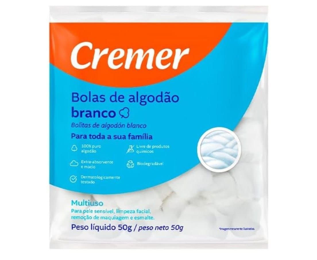 Algodao Bolas Cremer 50g