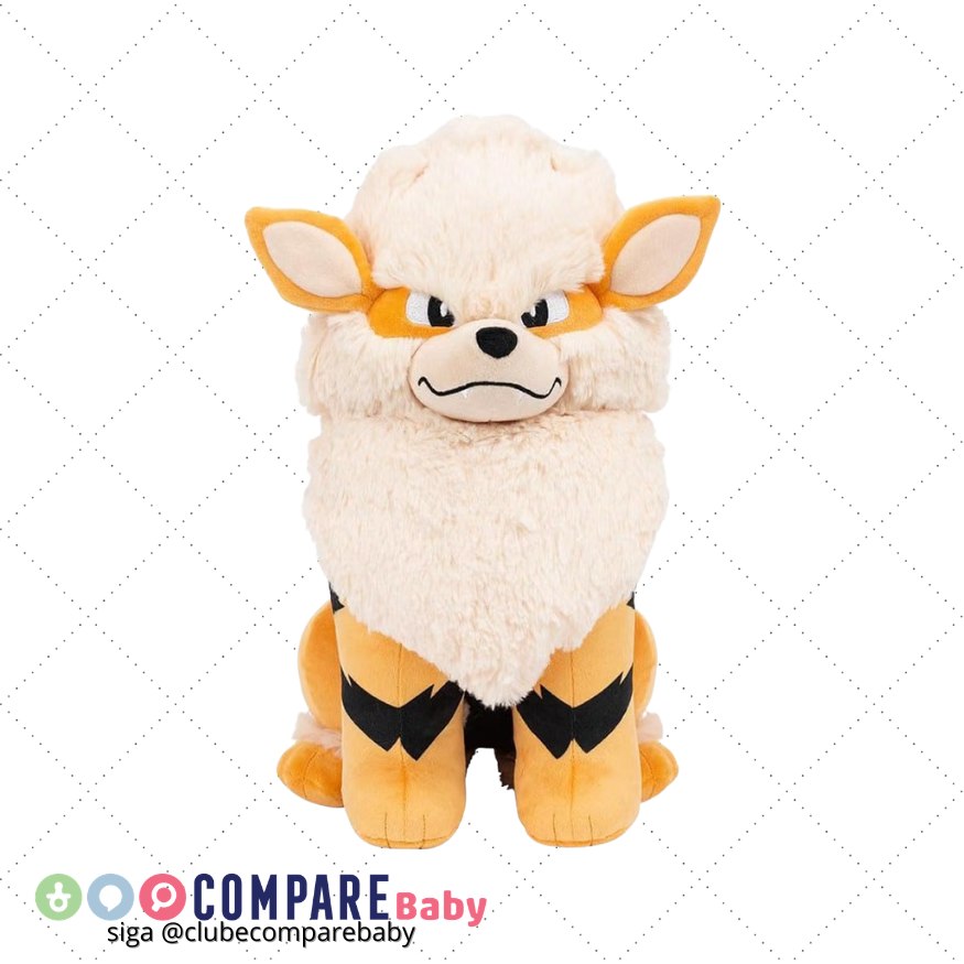 😍 Pelucia 12" Arcanine, Pokemon, Sunny