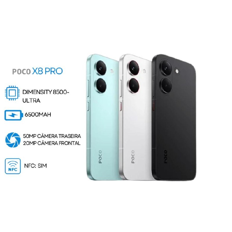 📱 Xiaomi Poco X8 Pro 5G | 256GB + 8GB RAM + NFC