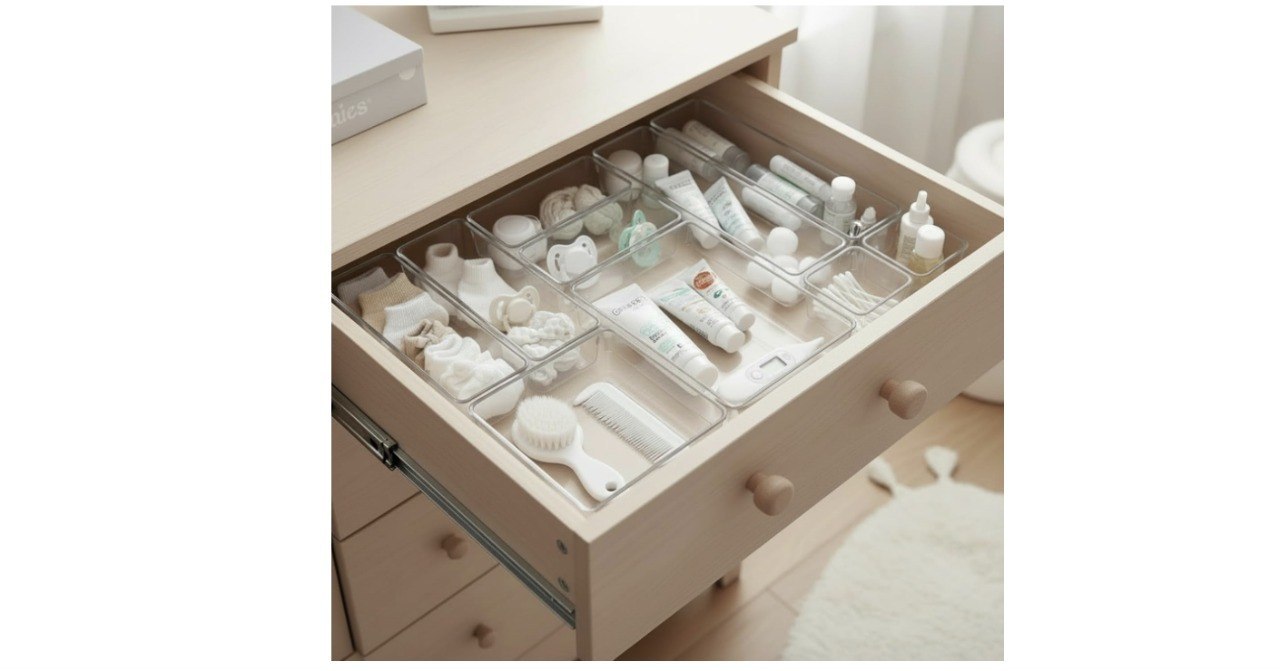 🫧 Acrimet Organizador Modular de Gavetas Transparente, Kit com 10 Potes | Tamanhos Sortid