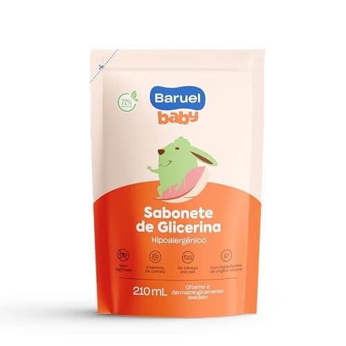 🛍️ Sabonete Líquido Bebê Glicerina Refil 210ml – Baruel Baby