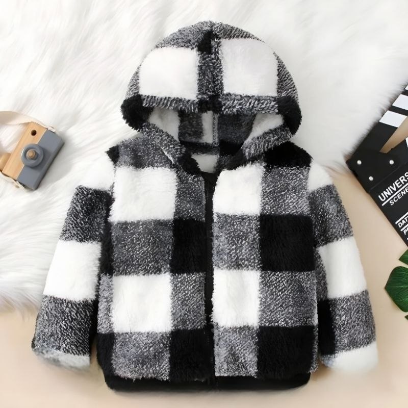 🛍️ Blusa de Frio Menino e Menina Infantil Pelinho com Capuz TOUCA Tedy Casaco Teddy Ted R