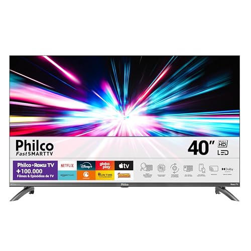 🛍️ Smart TV 40” Philco Roku TV LED Dolby Audio PTV40M9GR2CGB