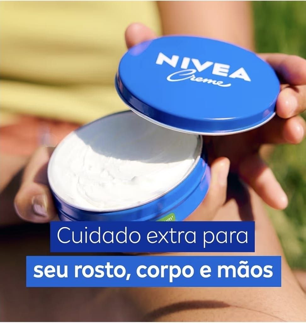 🛍️ NIVEA Creme Hidratante Lata 29g, Hidratação Profunda 24h, Corporal, Uso Diário, Multib
