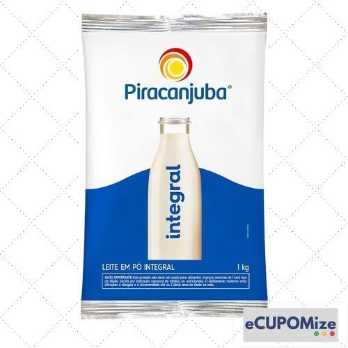 😍 Piracanjuba Leite Em Pó Integral 1Kg