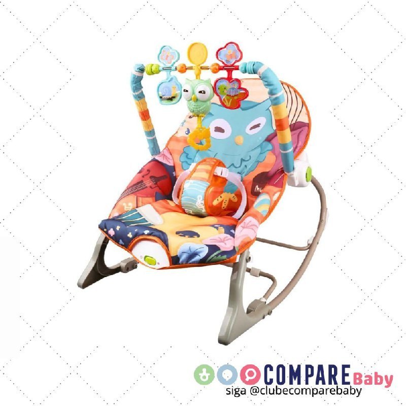 😍 Maxi Baby Cadeira de Descanso e Balanço Bebê Musical Funtime (Aurora (Coruja))