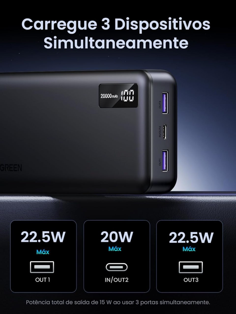 🔋 VINTE MIL MILI PRA CARREGAR TUDO