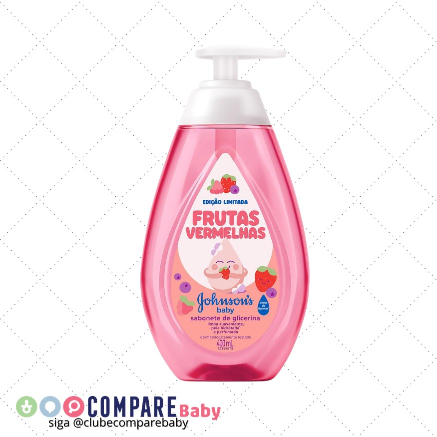 😍 Sabonete Líquido de Glicerina Frutas Vermelhas JOHNSON'S® Baby 400mL