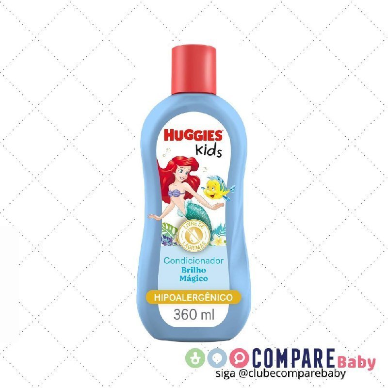 😍 Huggies Condicionador Kids Brilho Mágico 360 ml
