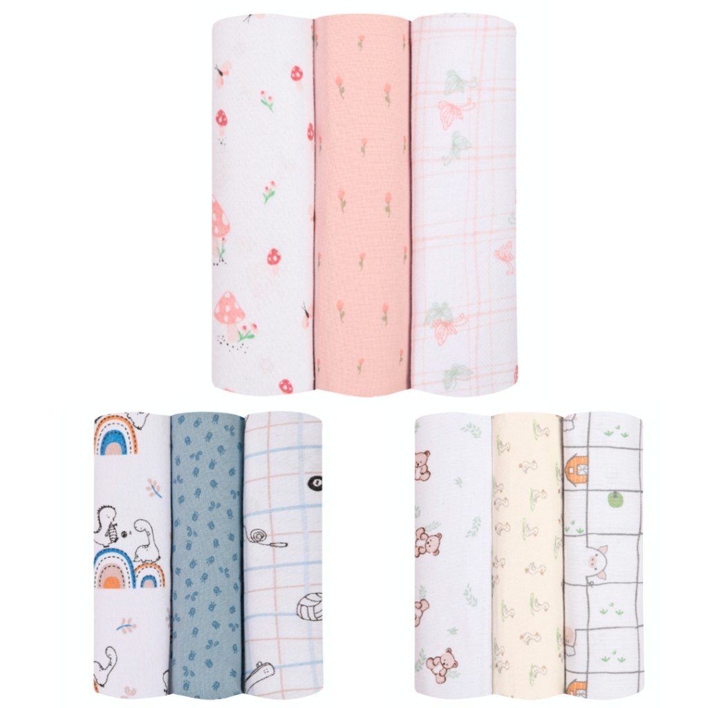 🛍️ CUEIRO FLANELADO MANTA CHARUTINHO GRANDE KIT COM 3 UN- PAPI BABY 100x80cm -100% ALGODA