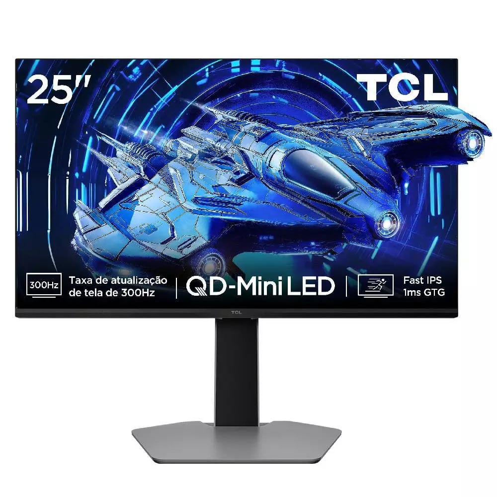 📱 Monitor Gamer TCL 25 QLED Mini LED Full HD G64 300Hz