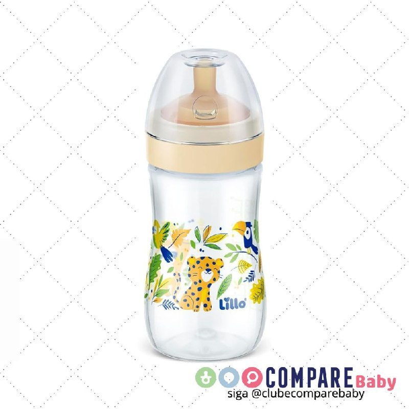 😍 Lillo Mamadeira Super Evolution Com Bico Látex 300Ml