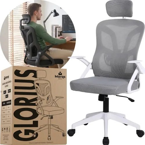 🛒 Cadeira De Escritorio Ergonomica Nr17 Glorious Marqs Home Giratoria Resistente Reforçad