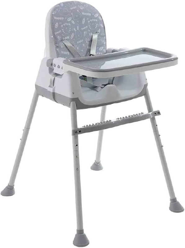 🛍️ Cadeira de Alimentação Bebê Portátil Zest Cinza - Maxi Baby