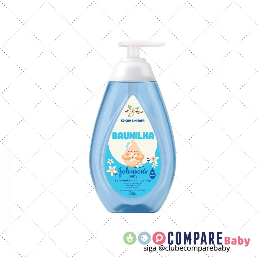 😍 Sabonete Líquido de Glicerina Baunilha JOHNSON'S® Baby 400mL