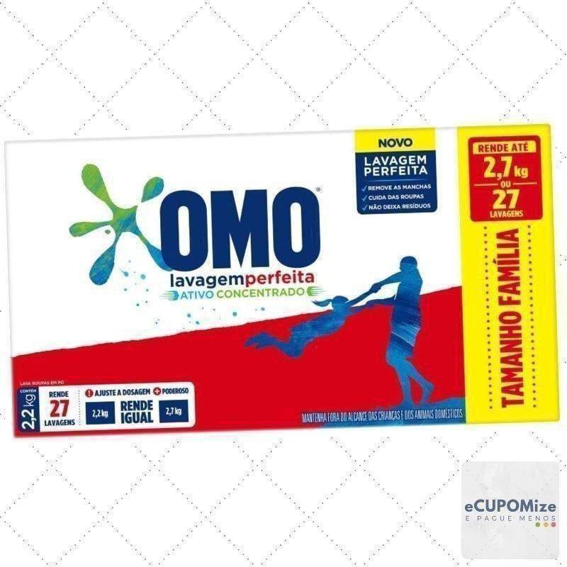 😍 Sabão em Pó Omo Lavagem Perfeita 2.2Kg