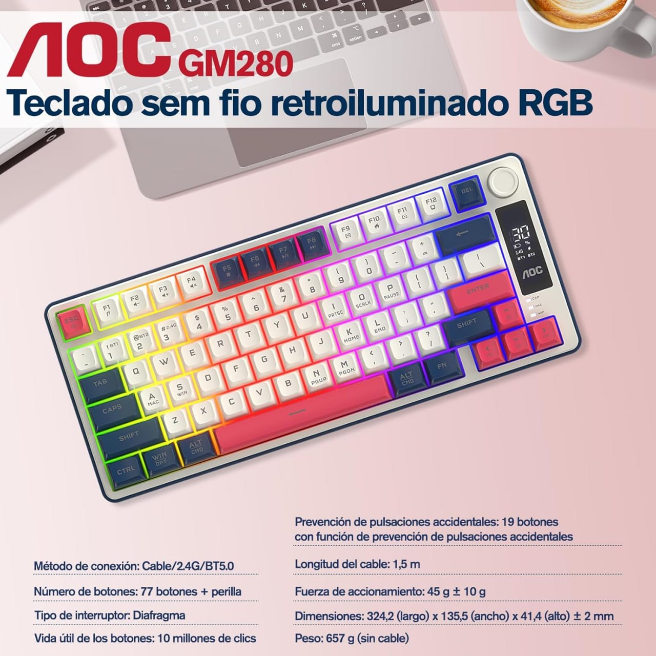 ⌨️ TECLADO QUE AGUENTA MARATONA DE GAME